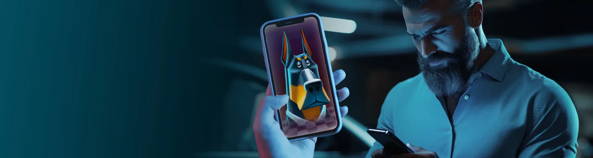 Visuel Spinsino illustrant l’accès depuis un téléphone